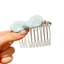 WHX-Bow-Upside Down Lược Chải Tóc Đầu Lâu Cao Cấp Kẹp Tóc Bé Gái Cao Cấp Tinh Tế Nổ Trán Bên Kẹp Tóc