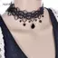 AqToCna Thời Trang Gothic Ren Retro Choker Cổ Hoa Mặt Dây Chuyền Nelace Trang Sức AqToCna