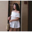 Áo Trễ Vai Xếp Ly Eo Linen, Áo Trễ Vai Tiểu Thư MyaHouse