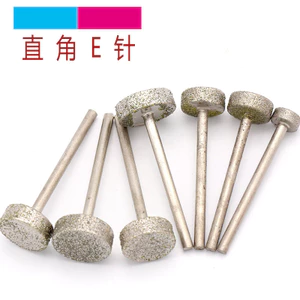Đầu mài kim cương ép Công cụ khắc hổ phách Khắc ngọc bích Vỏ góc phải E Kim TPAJ