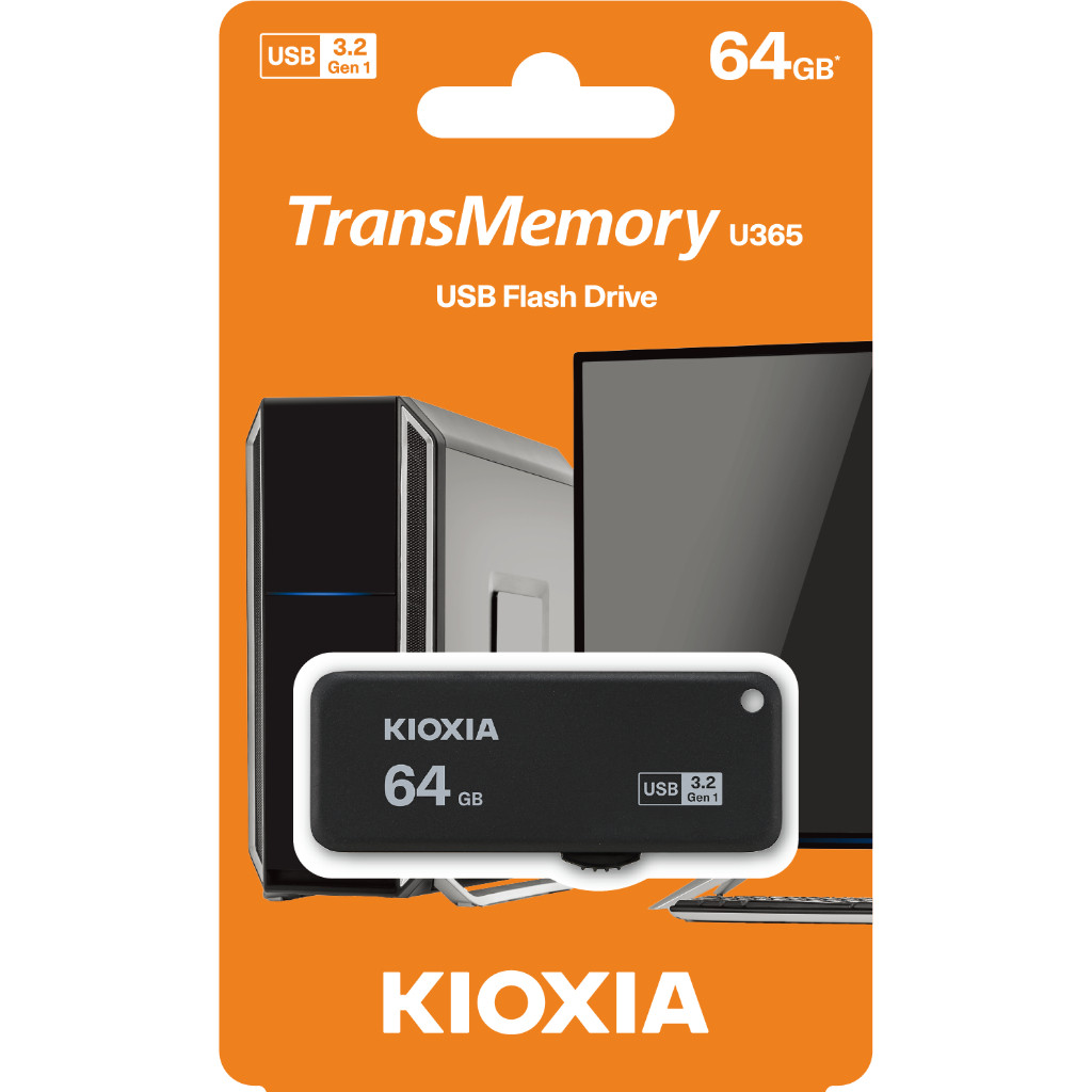 USB 3.2 KIOXIA TransMemory U365 64GB upto 150MB/s LU365K064GG4 Đen  - Bảo hành 5 năm