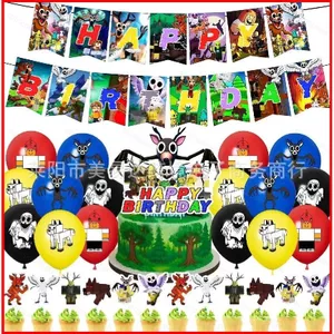 ST2 99 Đêm trong rừng trang trí tiệc sinh nhật biểu ngữ bánh topper bóng bay bộ cung cấp TS2