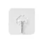 10 móc treo dán tường trong suốt hình hoa gọn gàng tiện dụng 6x6cm