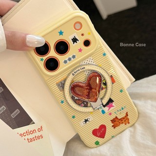 [Sheren] Vỏ điện thoại hình mèo Graffiti sọc Thích hợp cho i17 16 15 14 13 12 11 pro max Vỏ bảo vệ chống sốc