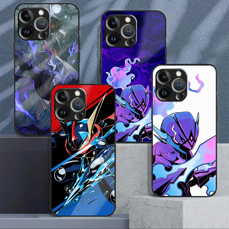 Ốp Điện Thoại Kính pokemon ceruledge 04 Cho IPhone 16 15 14 13 12 11 Pro XR XS Max Plus Mini X XR 8 7 6s SE2 / 3
