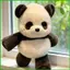 Gấu Gấu Trúc Thú Nhồi Bông Dễ Thương Mềm Chạy Bộ Búp Bê 45cm Trẻ Em Vui Nhộn Ném Gối Cho Ghế Sofa Bàn Giường Nhà saixit2vn