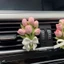 Tulip Hydrangea Xe Hơi Hương Liệu Cửa Thoát Khí Hoa Khuếch Tán Đá Phụ Kiện Nội Thất Ô Tô Đồ Trang Trí Xe Hơi Nữ