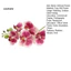 Linh hồn| Nhánh Hoa Nhựa Thực Tế Hoa Lan Nhân Tạo Cảm Ứng Thật Hoa Lan Giả 5 Đầu Phalaenopsis Lụa Hoa Nhân Tạo Cho Văn Phòng Tại Nhà Trang Trí Trong Nhà Bàn