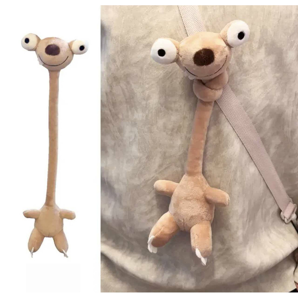 SQ5 Thỏ Cổ Dài Vui Nhộn Dễ Thương Mr. Túi móc khóa búp bê sang trọng Bean Teddy Bear Plushie Charm QS5