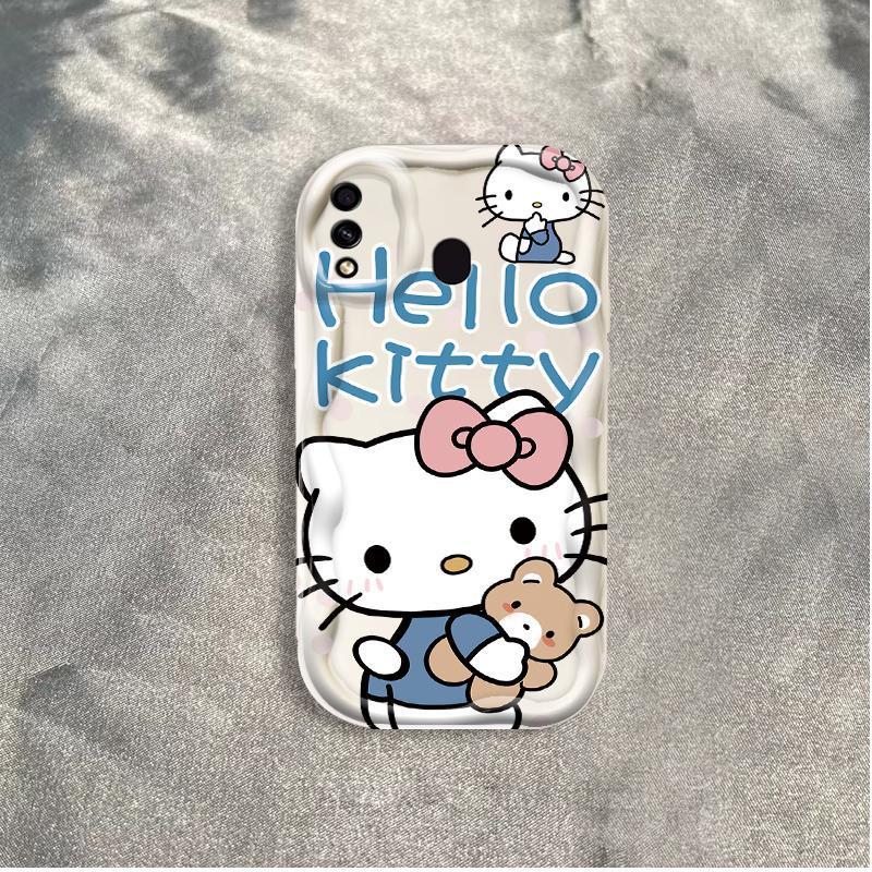 Thích hợp cho Samsung A20 A30 Phụ kiện 3D TPU mềm Kitty Rilakkuma Vỏ điện thoại chống sốc