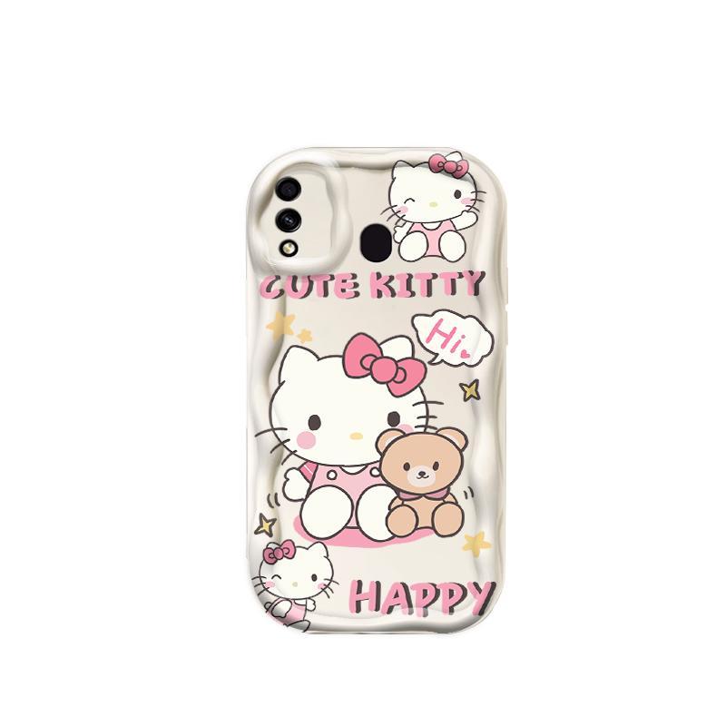 Thích hợp cho Samsung A20 A30 Phụ kiện 3D TPU mềm Kitty Rilakkuma Vỏ điện thoại chống sốc