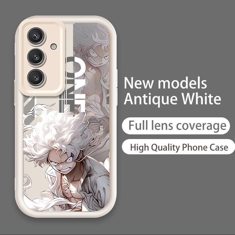 Ốp Lưng Cho Samsung S20 S21 S22 S23 S24 S25 S26 PLUS FE + Hoạt Hình Silicone Bé Gái Mềm TPU One Piece Five Gear Luffy Angel Eye Vỏ Điện Thoại Chống Sốc
