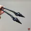 WHX-Hairpin {Những lời tốt lành} Phụ kiện tóc conch Ebony chính hãng được chạm khắc bằng tay Tấm kẹp tóc Quà tặng