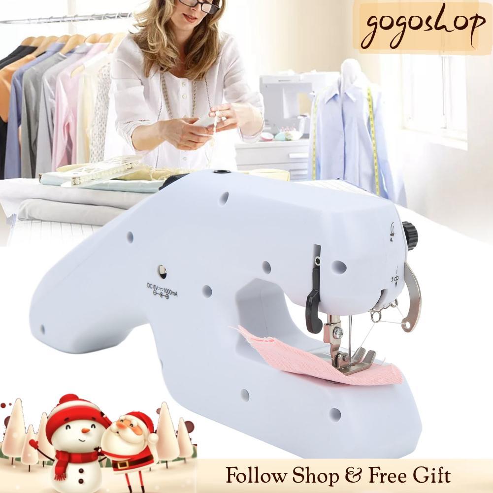 Gogoshopp Máy may mini chạy điện cầm tay gogoshopp HEEPDD Thiết kế đường kép với kéo Cuộn chỉ để sửa nhanh các dự án DIY cho người mới bắt đầu