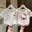 Áo Thun Bé Trai - Bé Gái HỌA TIẾT MÈO HELLOKYTY QC47 K.Kid Áo Phông Chất Cotton Mát size 8-20kg M89