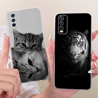 Ốp Điện Thoại Vivo Y20i / Y20 / Y20s / Y12s / Y11s / Y20a / Y20 2021 / Y20g / Y30g / Y20s G / Y20t / Y12a Vỏ TPU Trong Suốt Thiết Kế Mới Vỏ Động Vật Thoáng Mát