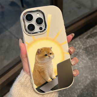 Ốp lưng thư cho iPhone 17 16 15 14 13 12 11 7 8  Mèo làm việc máy tính XS XR XSMAX  silicon TPU mềm điện thoại trầyrơi