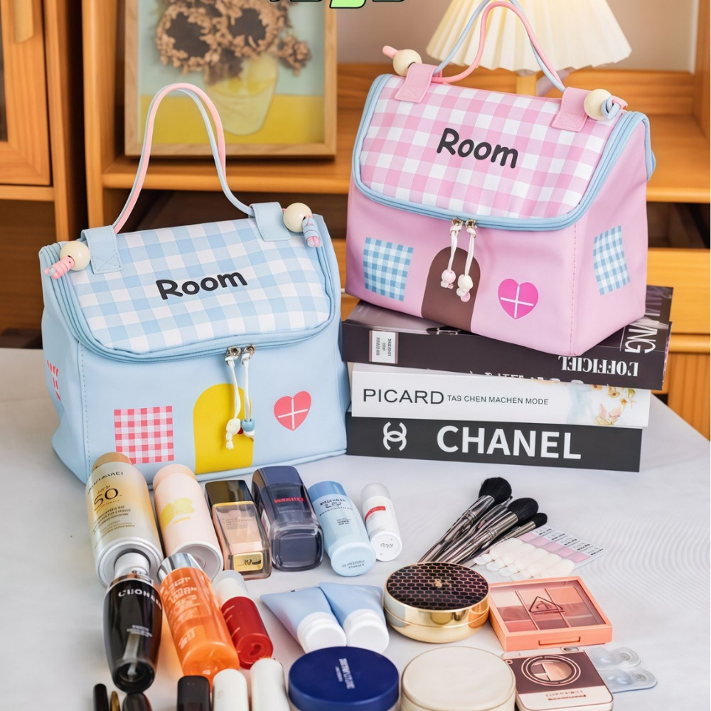 Túi Đựng Mỹ Phẩm Mini HomeMate Dopamine – Túi Makeup Cầm Tay Chống Thấm, Đựng Đồ Cá Nhân Du Lịch Dung Tích Lớn
