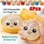 4 Cái Lấp Lánh Bánh Bao Squishy – Đồ Chơi Fidget Phục Hồi Chậm Mềm Có Lấp Lánh Cho Trẻ Em & Người Lớn, Quà Tặng Sinh Nhật