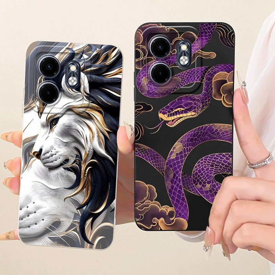 Dành Cho Infinix Hot 50i X6531 Smart 9 9HD Ốp Điện Thoại Mèo Dễ Thương Mát Hoạt Hình Tranh Trường Hợp Chống Sốc Silicon Lỏng Vỏ Mềm