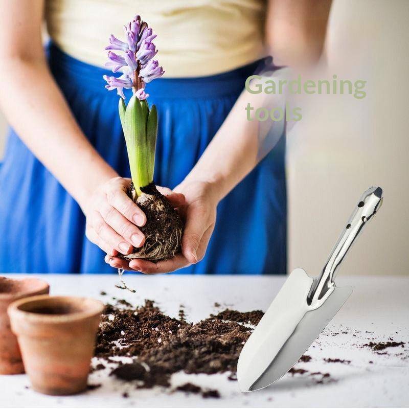 {BUDDI} Xẻng nhỏ bằng thép không gỉ nhỏ gọn và chắc chắn cho tất cả các loại cây trồng và làm vườn hoa của bạn {buddingenergy}