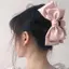 Kẹp Vuốt Tóc Nơ Lớn Thời Trang Màu Trắng - Phù Hợp Cho Nữ Và Bé Gái
