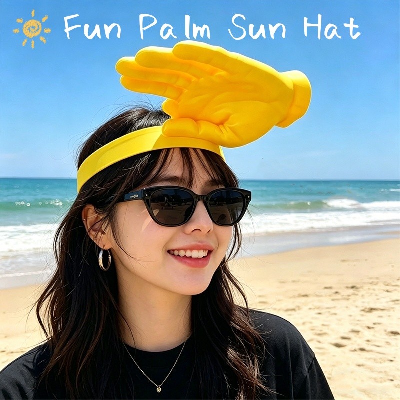 Palm Sun Hat sáng tạo ngộ nghĩnh, chống tia UV, phù hợp cho mùa hè ngoài trời