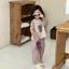 2026 Phong Cách Mới Trẻ Em Quần Áo Bé Gái Hoạt Hình Màu Sắc Phù Hợp Với Áo Thun Dài Tay