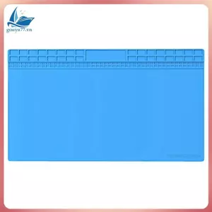 Thảm làm việc sửa chữa tấm cách nhiệt Silicon 700x400mm BGA Thảm hàn chịu nhiệt Tấm Silicon Thảm làm việc màu xanh