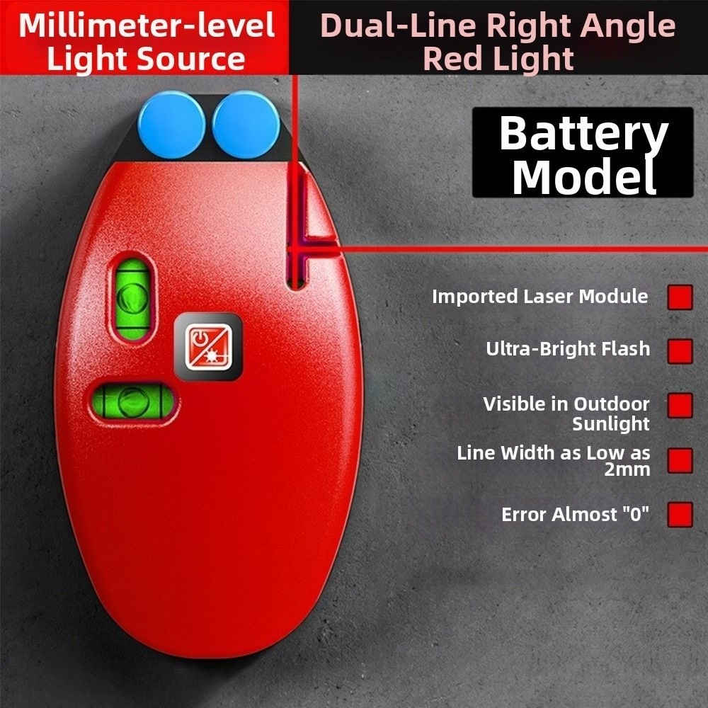 Laser dòng hồng ngoại SILKPULSE, Mức laser dọc có độ chính xác cao chạy bằng pin, Chùm tia đỏ / xanh khoảng cách dài Góc 90 độ Góc phải Ứng dụng tường mức bong bóng