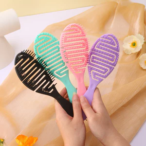 【Roshy】lược làm tóc nữ Lược tạo kiểu tóc phồng rỗng lược răng thưa dùng trong gia đình. lược massage