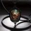 Vòng cổ quyến rũ JVSUB, Vòng cổ mặt dây chuyền thủy tinh Gothic hợp kim, Phụ kiện trang sức vòng cổ hoa họa tiết hoa cổ điển