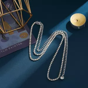 HNKMP Thời Trang Mới Đi Biển Kim Cương Giả Eo Dây Xích Dành Cho Nữ sel Bụng Dây Xích Thắt Lưng Mùa Hè Cơ Thể Trang Sức Quần Áo Phụ Kiện.