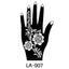 THEGIRL8B Henna Stencil, Bản mẫu hình xăm Mehndi tạm thời rỗng, Ngôi sao Elf Hoa Ấn Độ Hình xăm tay Miếng dán xương đòn ngón tay