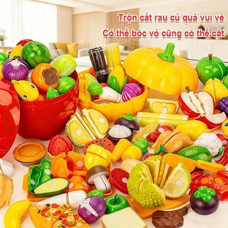 Đồ chơi cắt trái cây bằng nhựa ABS Trẻ em giả vờ chơi Bộ nhà bếp Vai trò học tập an toàn