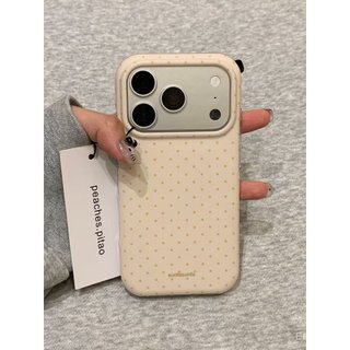 Ốp Điện Thoại Thích Hợp Cho iPhone ins Màu Trơn Tươi Nhỏ Chấm Bi Thích Hợp Cho iPhone17 16promax Ốp Điện Thoại 15 / 14 Phong Cách Mới 13 Niche 12 / 11 Vỏ Bảo Vệ 1XXA