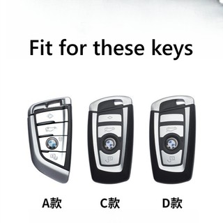 Ốp Chìa Khóa Xe Ô Tô Vỏ Cho Xe BMW X1 X3 X5 X6 Series 1 2 5 7 8 F15 F16 E53 E70 E39 F10 F30 G30 G20 G11 G01 G02 G05 Da Lộn Móc Khóa