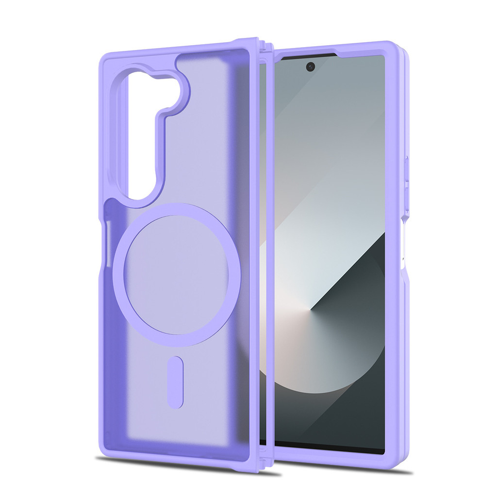 Ốp điện thoại cho Samsung Galaxy Z Fold7 Vỏ bảo vệ từ tính lá chắn bạc chống sốc