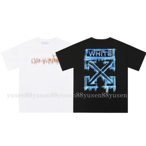 Chất Lượng Cao Sẵn Sàng Chất Lượng Cao Hàng Đầu Phong Cách Mới Rời In Hình Cotton Nguyên Chất Áo Thun Cổ Tròn Tay Ngắn