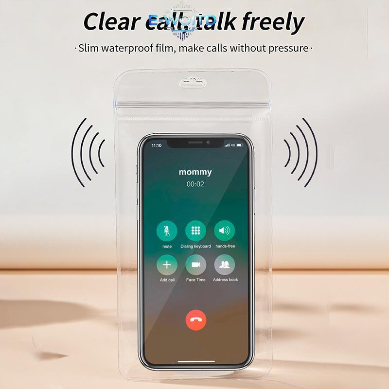 E-WOITD Đa Năng 7 Inch Trong Suốt Chống Thấm Nước Túi Điện Thoại Màn Hình Cảm Ứng Cho Hồ Bơi Đi Biển Ngoài Trời Sử Dụng E-WOITD