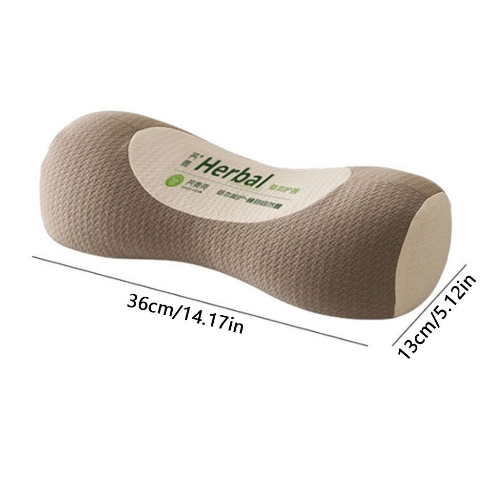 Gối cột sống WOODNEST, Gối kiều mạch hình trụ thoáng khí, Giảm đau cổ chống vòm di động giúp kéo giấc ngủ Gối cổ tử cung cho người lớn
