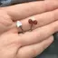 Bluelover 2 Chiếc Nơ Trái Tim Xương Tai Móng Tay Thép Titan Bông Tai Dễ Thương Cho Nữ Đâm thủng Phụ Kiện Trang Sức Mới