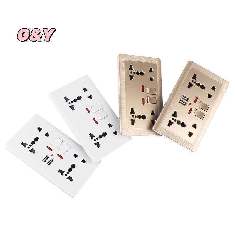 [G & Y-t] Wall Power Soet Universal 5 lỗ 2.1A Cổng sạc USB kép Soet [Mới]