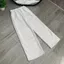 Sét bộ quần suông Da cá xám Tiêu trơn + phối áo CROPTOP trơn trắng-chang