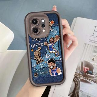 Ốp Lưng Cho OPPO Reno 6 8 10 11 12 13 14 15 F Pro Ốp Điện Thoại Mềm Silicon Hoạt Hình TPU Bóng Rổ Cà Ri Mắt Thiên Thần Ốp Lưng Chống Sốc
