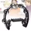 toyuvn Mingzhe HÌNH MÈO ĐEN TAY CẦM KHÔNG TRƯỢT NỬA TRĂNG CẦM TAY TAMBORINE JINGLE CHO BÊN