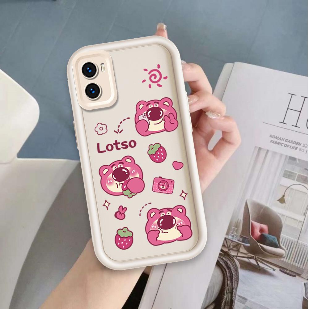 Vỏ Cho VIVO Y15S Y15A Y01 Vỏ Điện Thoại Mềm Cầm Tay Silicon Hoạt Hình TPU Câu Chuyện Đồ Chơi Lotso Angel Eye Ốp Lưng Chống Sốc