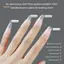 TRTR 300 Cái / túi XS + S + M Bộ Đầu Móng Tay Giả Ba Kích Thước Gel Mềm Full Cover Matte Press On Nails Clear Nhân Tạo Móng Tay Giả Để Nối Dài Móng Tay VN