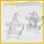 GUSTAVA Photocard Holder, Móc khóa khung Acrylic trong suốt Star Wings Series, Trang trí thẻ bảo vệ hình ảnh thần tượng 1 Inch dễ thương