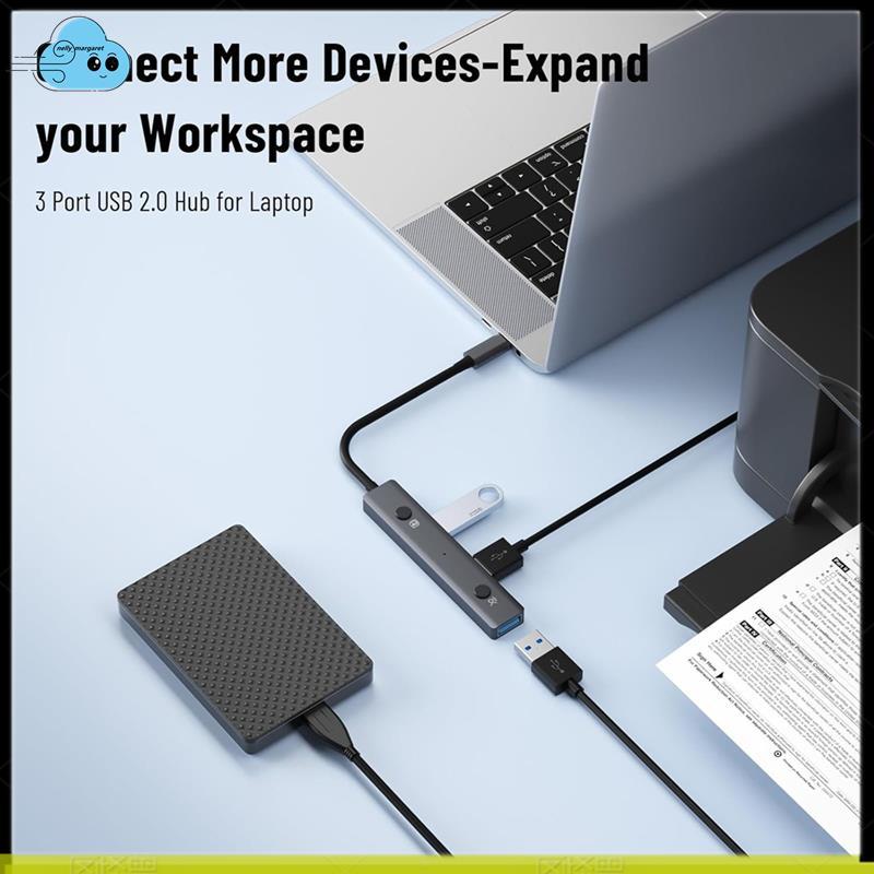 Bộ chuyển đổi đa cổng USB 2.0 Hub có công cụ giọng nói AI-Voice Transcription, Dịch thuật, Thiết bị chức năng Speech-To-Text